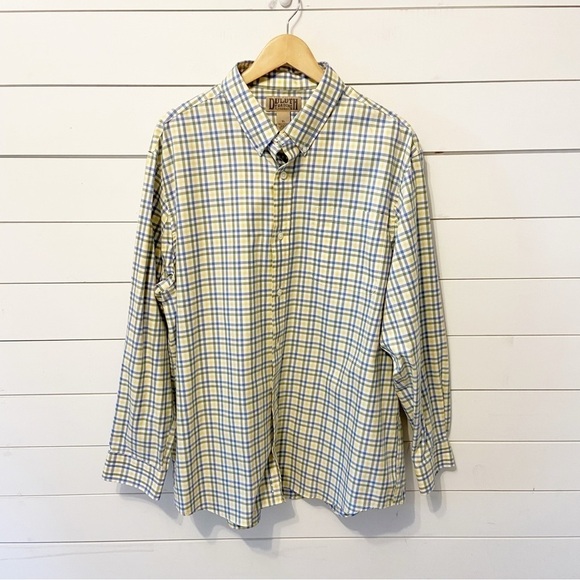 Duluth Trading Co | Mens Plaid Casual Button Down Cotton Size XL - Picture 1 of 4